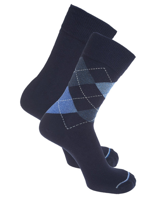 Vedoneire Men's Argyle Cotton Socks S002 - 2 Pack
